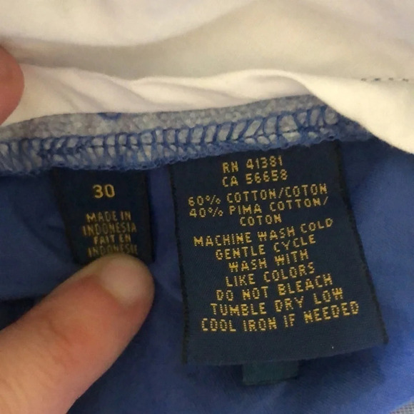 Polo Ralph Lauren men’s blue Pima cotton classic fit shorts - Picture 6 of 8